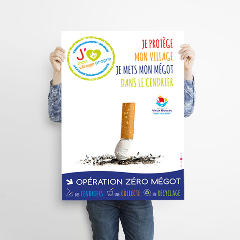Campagne Zéro Mégot Affiches